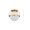 Nuvo Lakeshore 1-Light Large Flush Natural Brass White Opal Glass 60/7782 - alternate 2